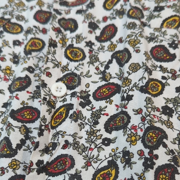 Paisley Print Casual Button Down Shirt - Picture 5 of 13